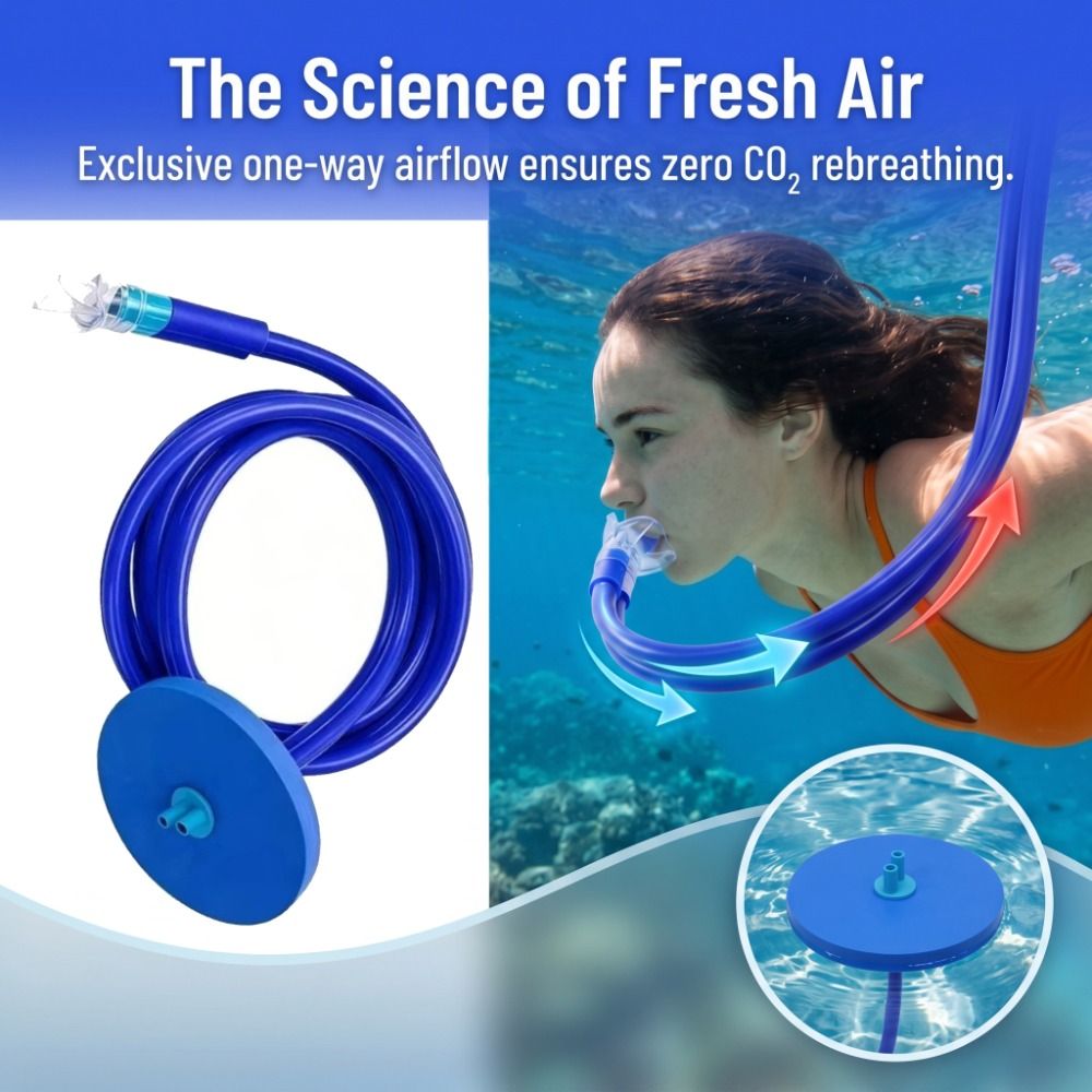 Double Tubes Full Dry Respirat - Snorkeling Gear ulasan dan harga