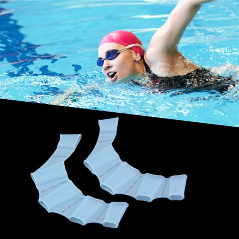 1Pair Hand Webbed Gloves Pad F - Flippers Swimming ulasan dan harga