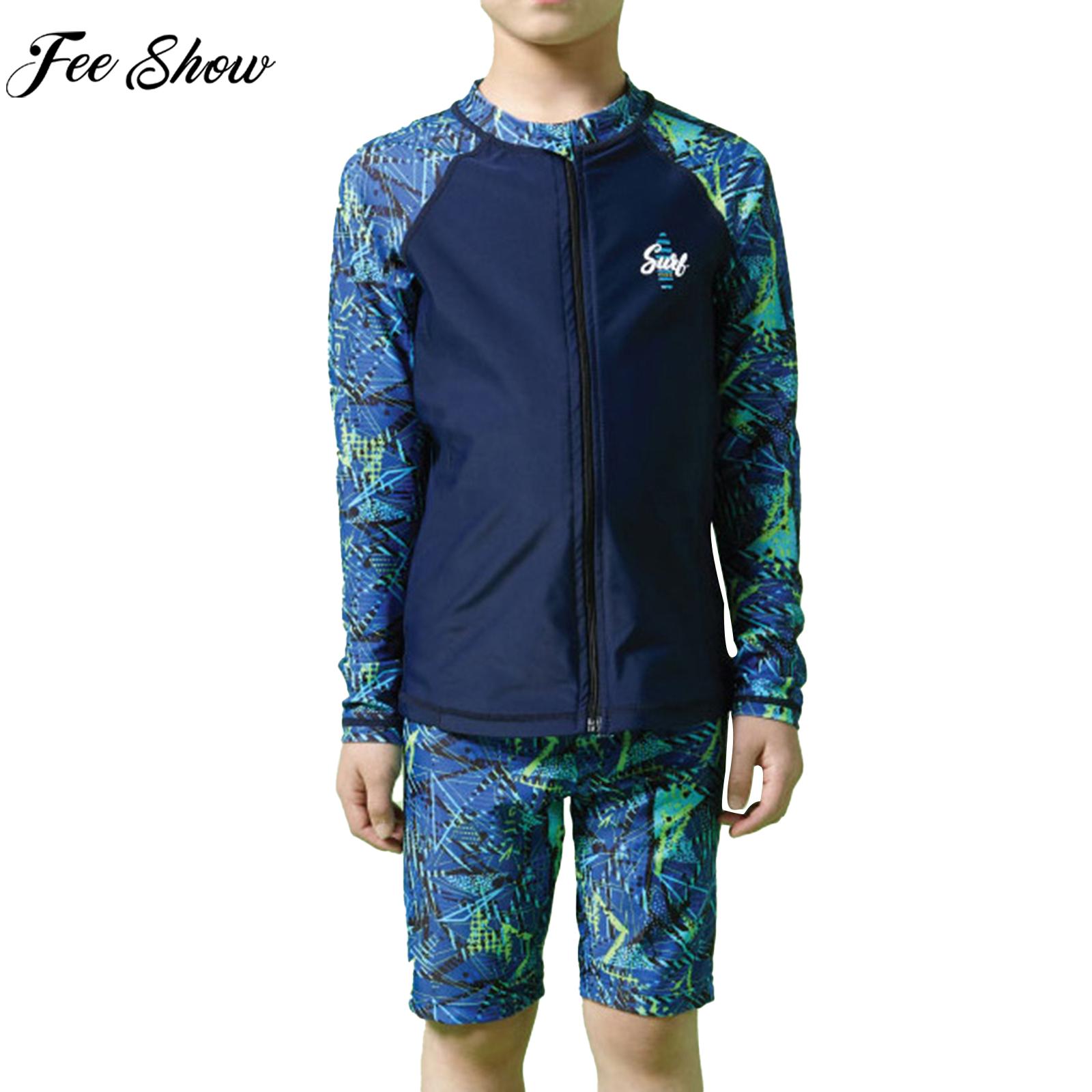 Children Boys Sunscreen Swimsu - Wetsuit Men ulasan dan harga