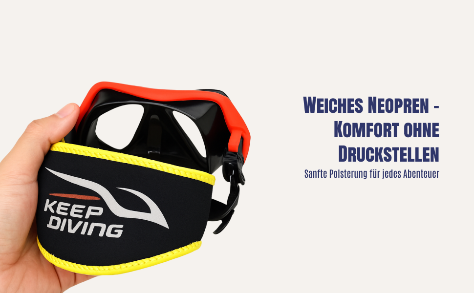 Diving Mask Strap Cover Neopre - Diving Mask ulasan dan harga