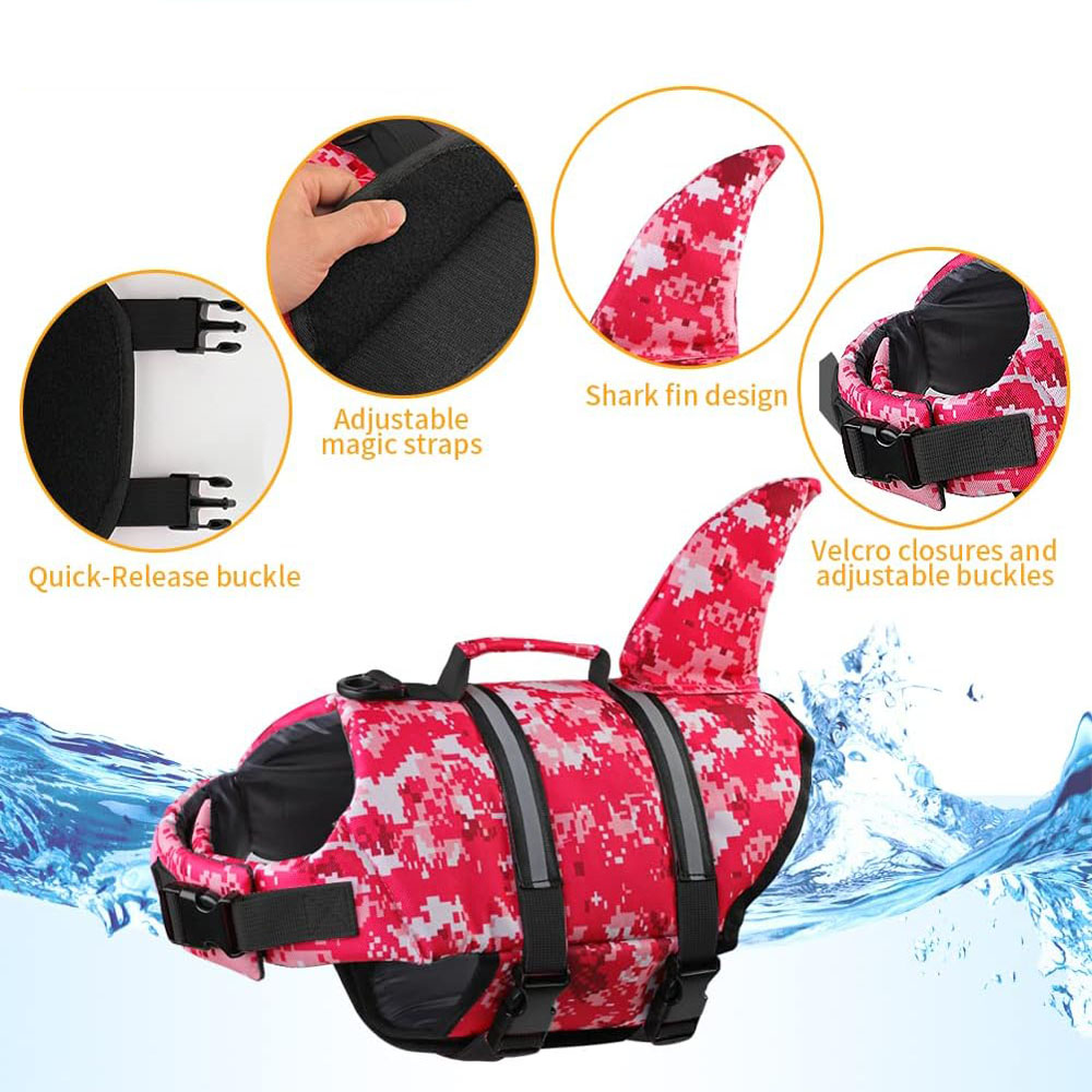 Dog Life Jacket Shark Ripstop  - Life Jacket ulasan dan harga