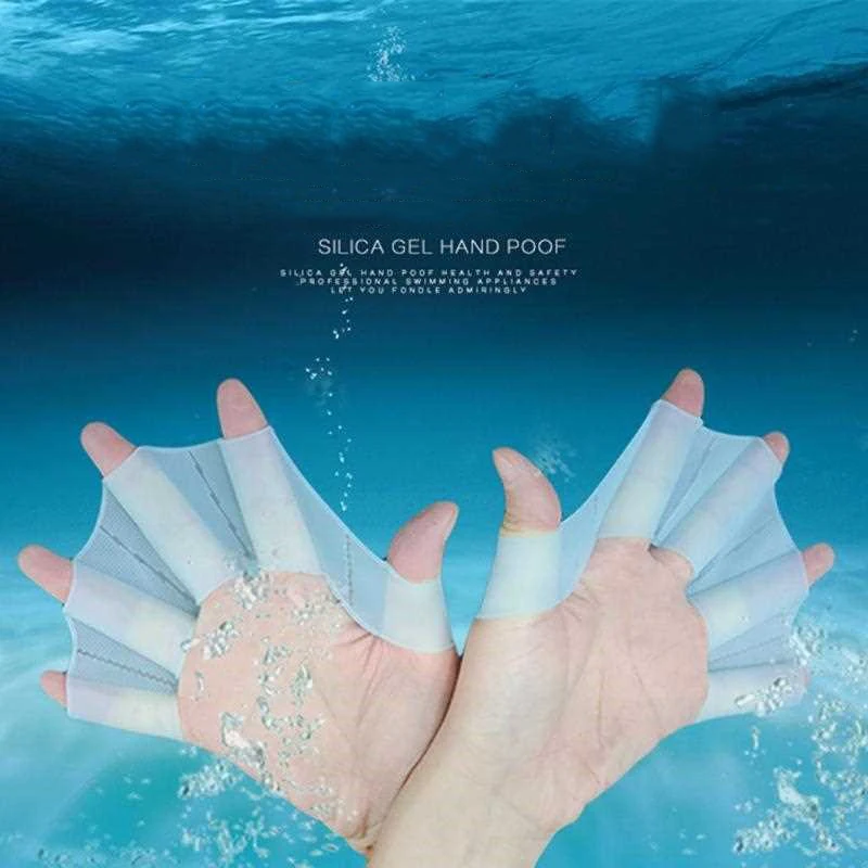 1Pair Hand Webbed Gloves Pad F - Flippers Swimming ulasan dan harga
