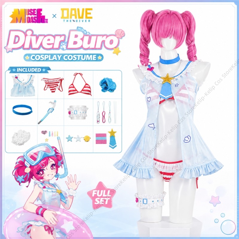 Diver Buro Muse Dash Cosplay D - Snorkel Set ulasan dan harga