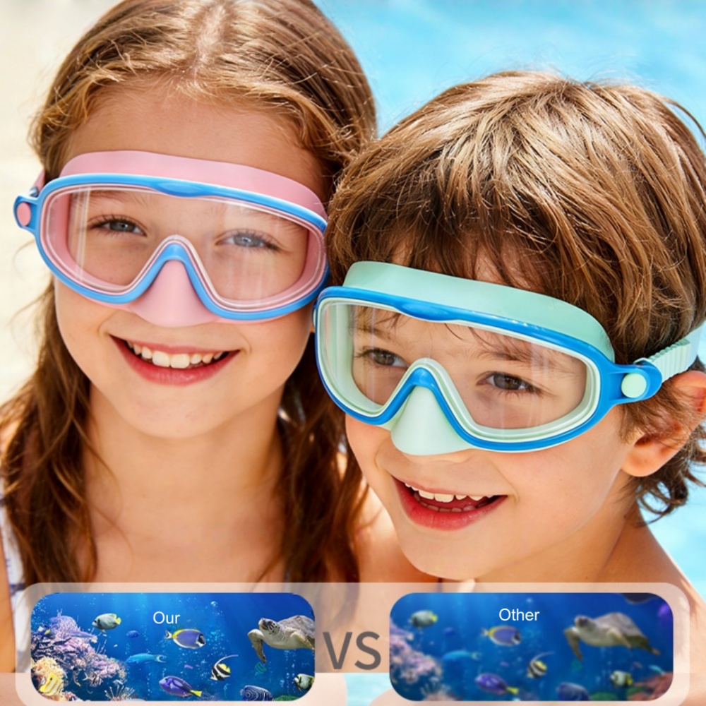 Kids Swimming Goggles with Nos - Diving Mask ulasan dan harga