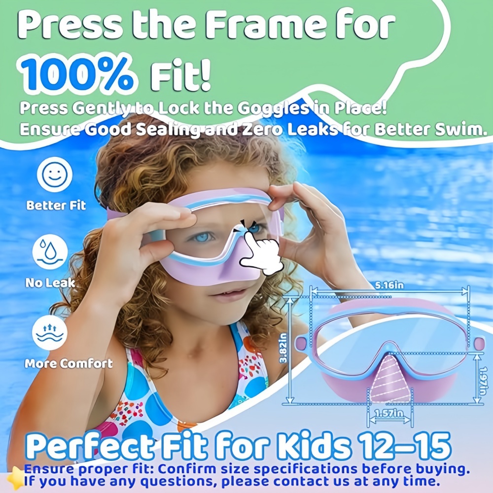 Kids Swimming Goggles with Nos - Diving Mask ulasan dan harga